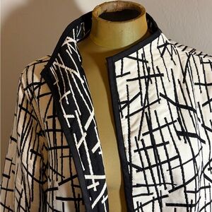 Stylish Black and White Women's Jacket
